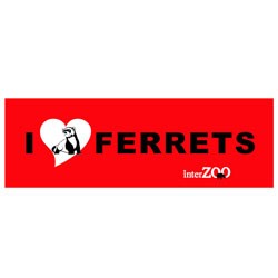 I LOVE FERRETS red 스티커
